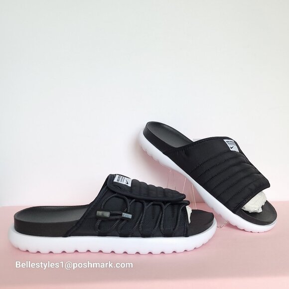 NIKE Asuna 2 Sporty Quilted Slide Sandals- Black/White color- Women’s Size: 9 ⭐ - Picture 3 of 16